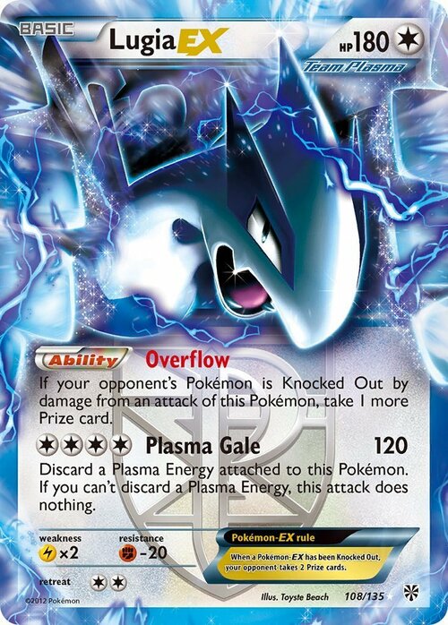 Lugia EX Card Front