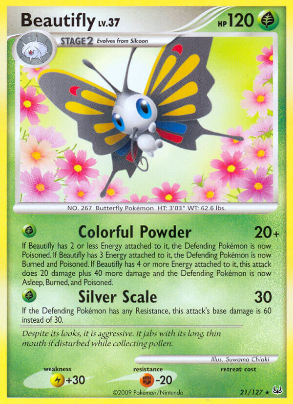 beautifly pokemon card Amazon.com: Beautifly & Dustox 008/196 Lost Origin - Pokemon Evolution Card  5 Set