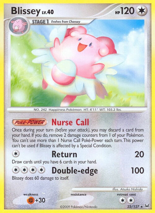 Blissey Lv.40 Card Front