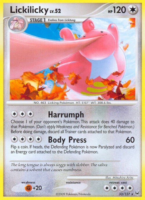 Lickilicky Lv.52 Card Front