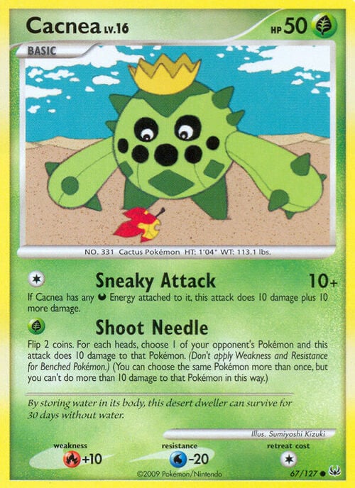 Cacnea Lv.16 Card Front