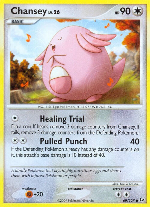 Chansey Lv.26 Card Front