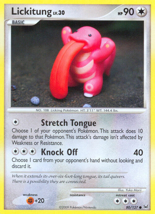 Lickitung Lv.30 Card Front