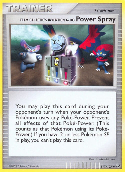 Team Galactic's Invention G-103 Power Spray Card Front