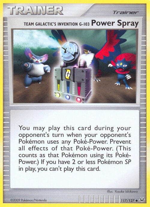 Team Galactic's Invention G-103 Power Spray Card Front