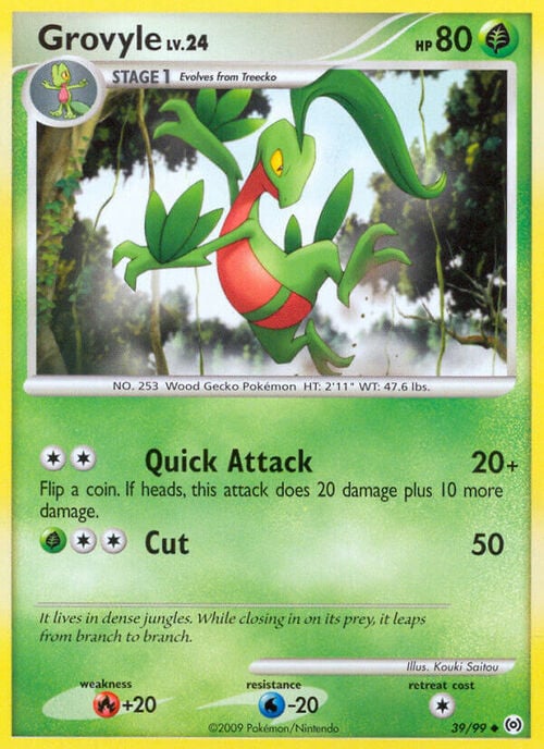 Grovyle Card Front