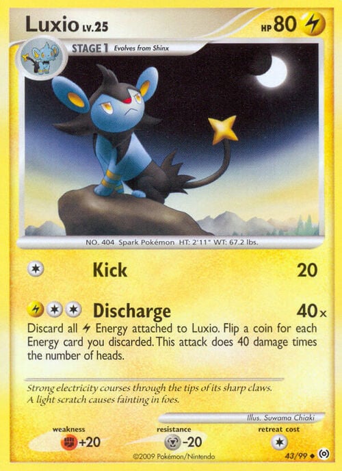 Luxio Lv.25 Card Front