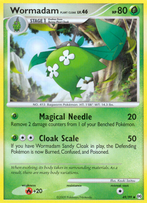Wormadam Plant Cloak Lv.46 Card Front