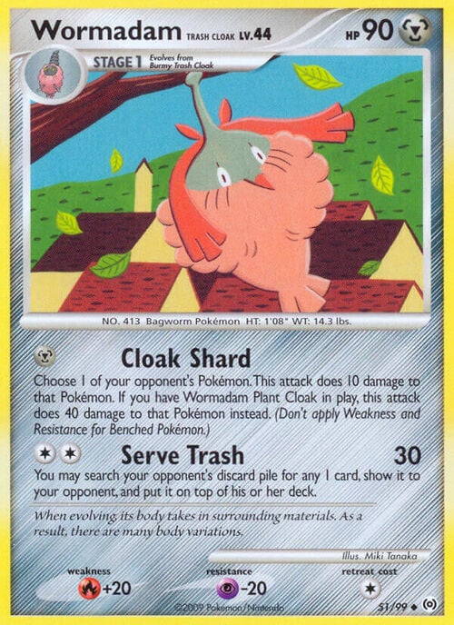Wormadam Trash Cloak Card Front
