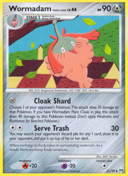 Wormadam Trash Cloak Lv.44 Card Front