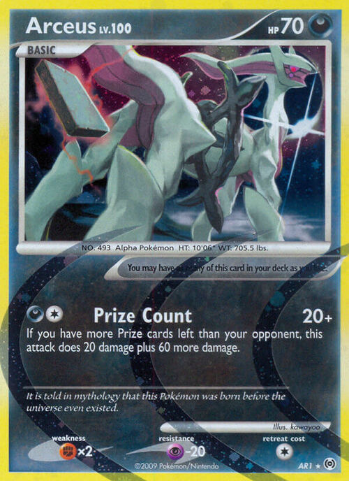 Arceus Lv.100 [Darkness | Prize Count] Card Front