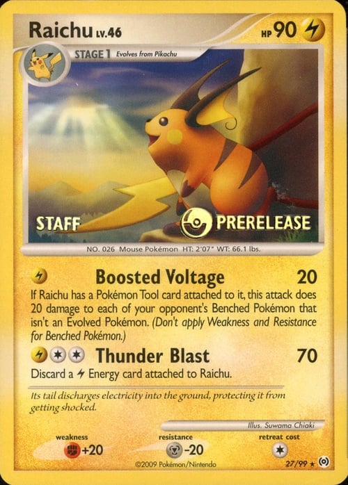 Raichu Card Front