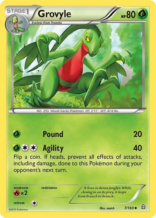 Grovyle Card Front
