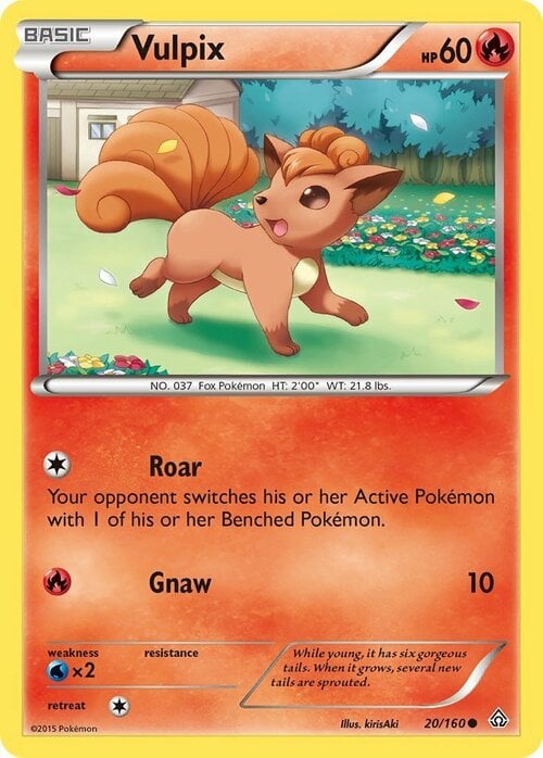 Vulpix Card Front