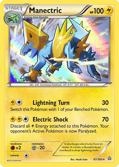 Manectric Card Front