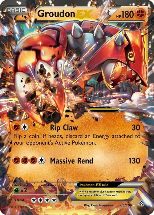 Groudon EX Card Front