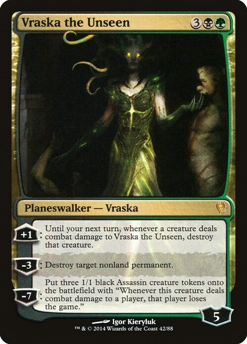 Vraska the Unseen Card Front