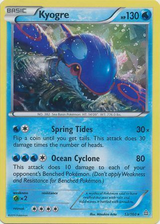 Kyogre Card Front