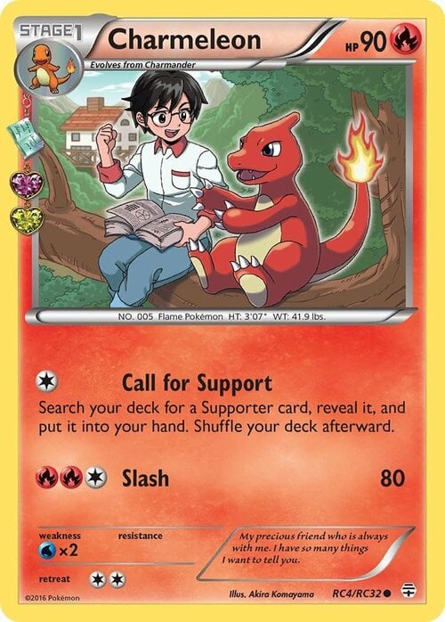 Charmeleon [Call for Support | Slash] Card Front