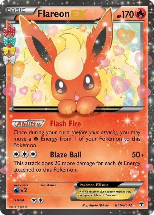 Flareon EX [Flash Fire | Blaze Ball] Frente
