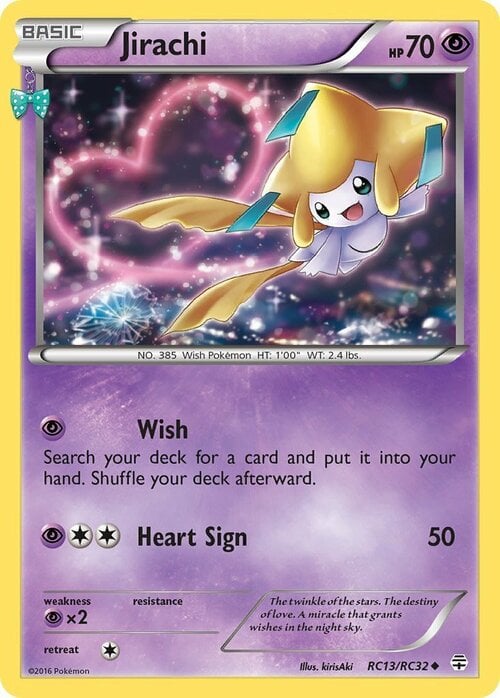 Jirachi [Wish | Heart Sign] Card Front