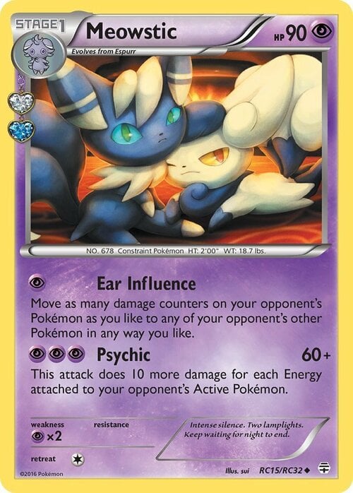 Meowstic [Ear Influence | Psychic] Card Front