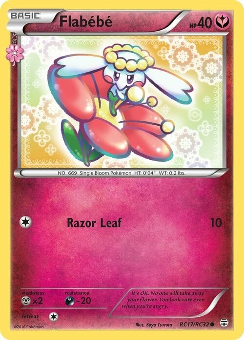 Flabébé [Razor Leaf] Card Front