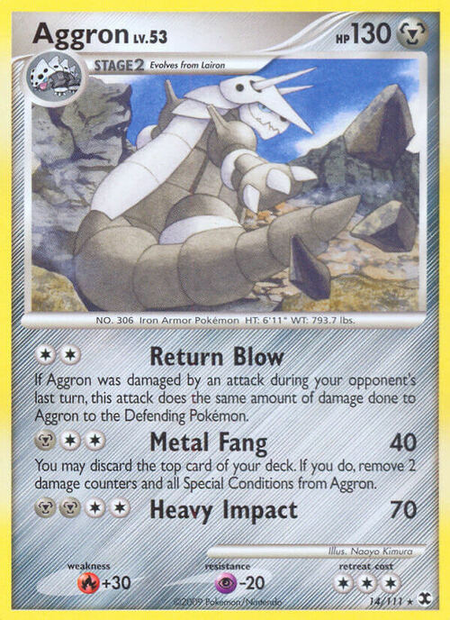 Aggron Lv.53 Card Front