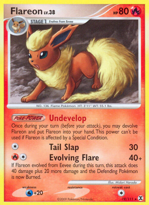 Flareon Lv.38 Card Front