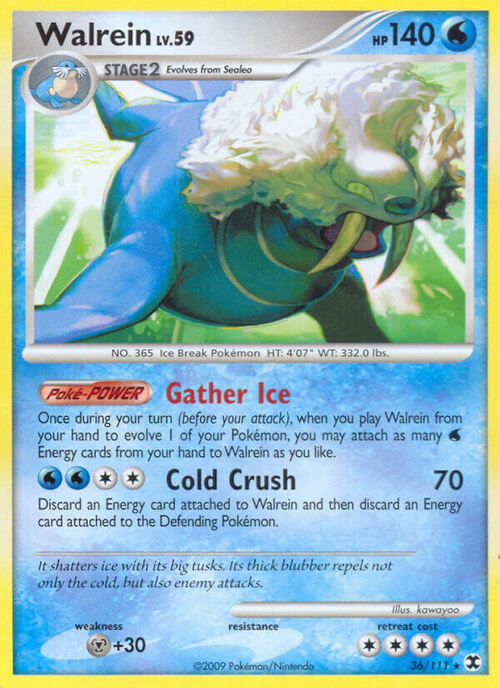 Walrein Lv.59 Card Front