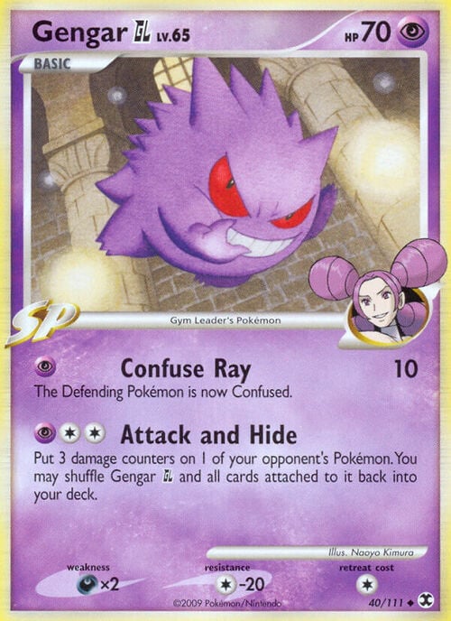 Gengar [GL] Lv.65 [Confuse Ray | Attack and Hide] Frente