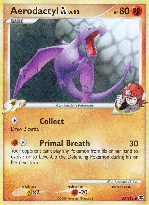 Aerodactyl GL Lv. 62 Card Front