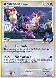 Ambipom [G] Lv.40 [Tail Code | Snap Attack]