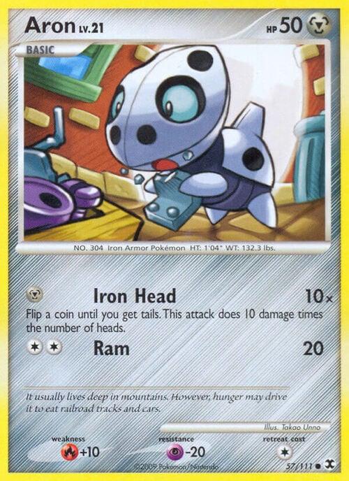 Aron Lv.21 Card Front