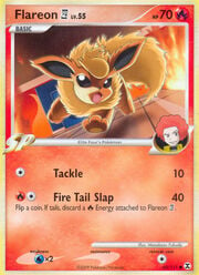 Flareon [4] Lv.55 [Tackle | Fire Tail Slap]