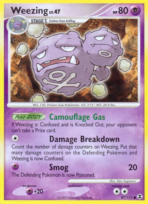 Weezing Lv.47 Card Front