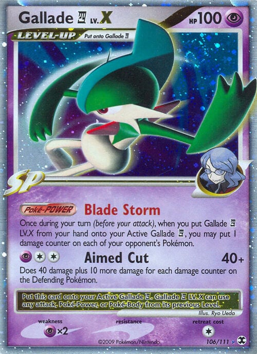 Gallade 4 LV.X Card Front