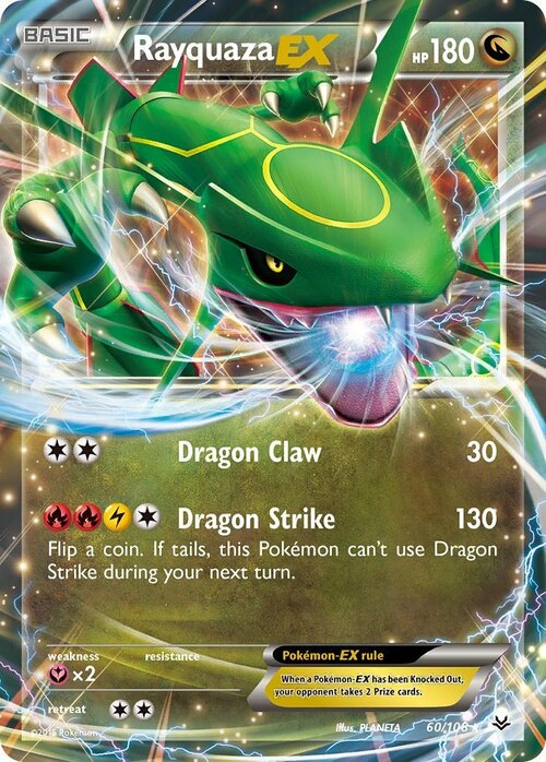Rayquaza EX Card Front