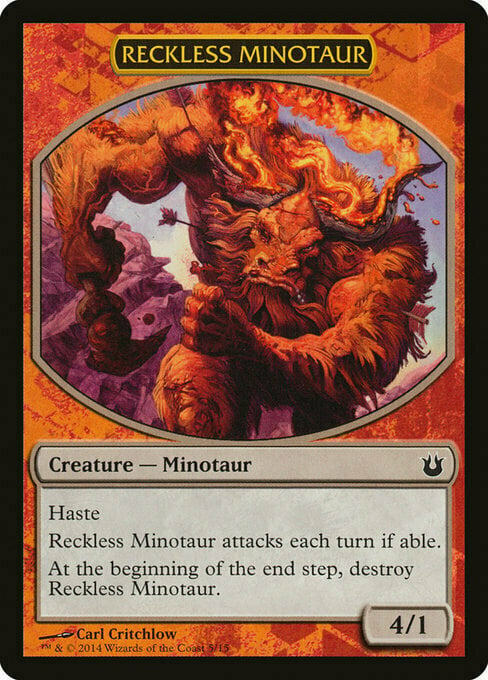 Reckless Minotaur Card Front