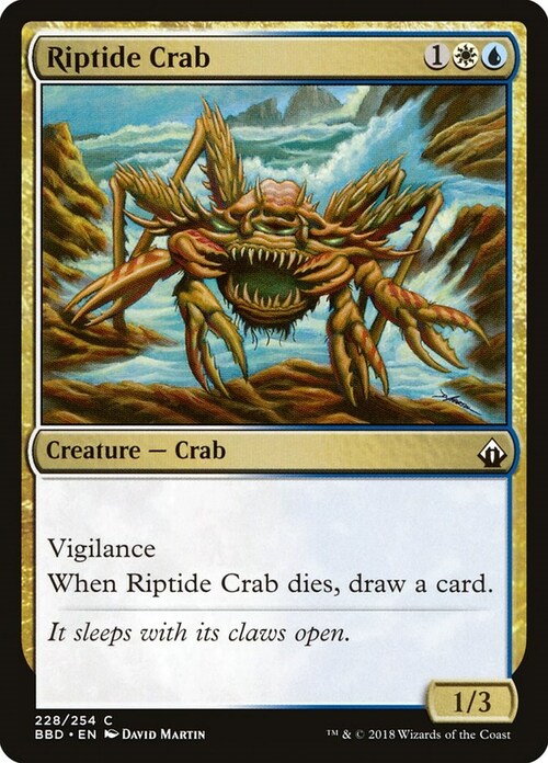 Riptide Crab Card Front