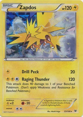Zapdos Card Front