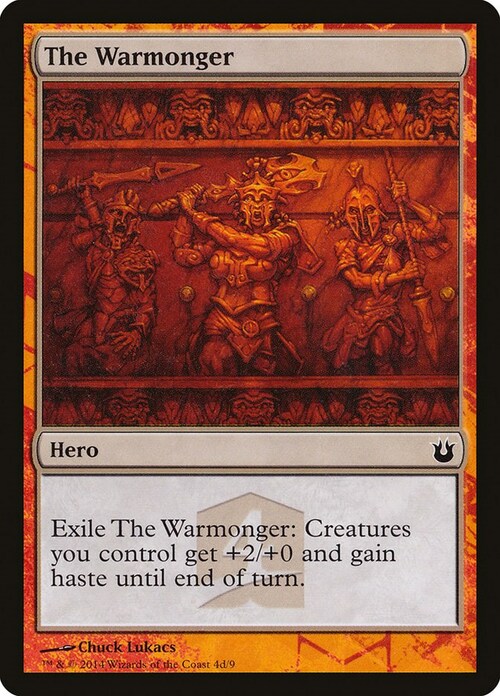 The Warmonger Card Front