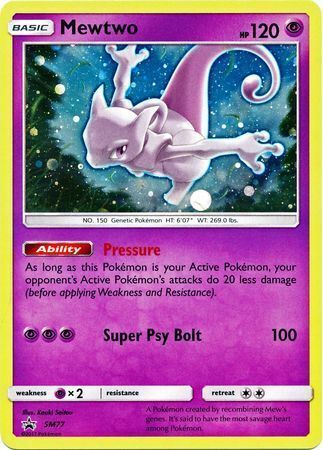 Mewtwo [Pressure | Super Psy Bolt] Card Front