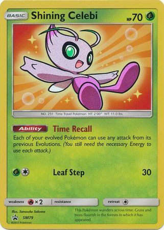 Shining Celebi [Time Recall | Leaf Step] Card Front