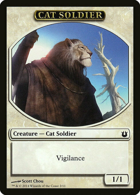 Cat Soldier Card Front