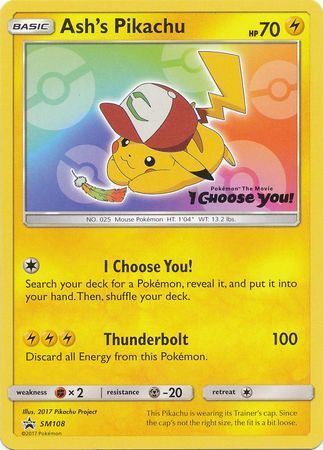 Ash's Pikachu - SM108-sm114 full set