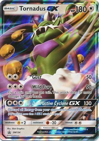 Tornadus GX [Gust | Wild Fury | Destructive Cyclone GX] Card Front