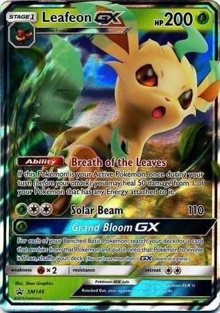 Leafeon GX Card Front