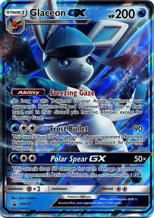 Glaceon GX Card Front