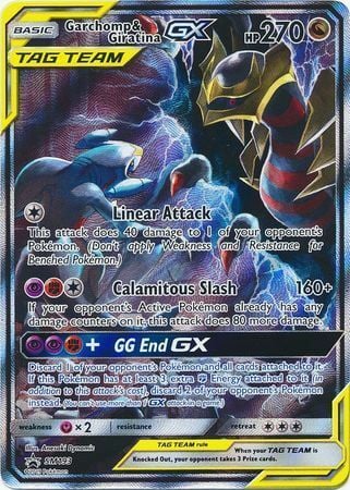 Garchomp & Giratina GX Card Front